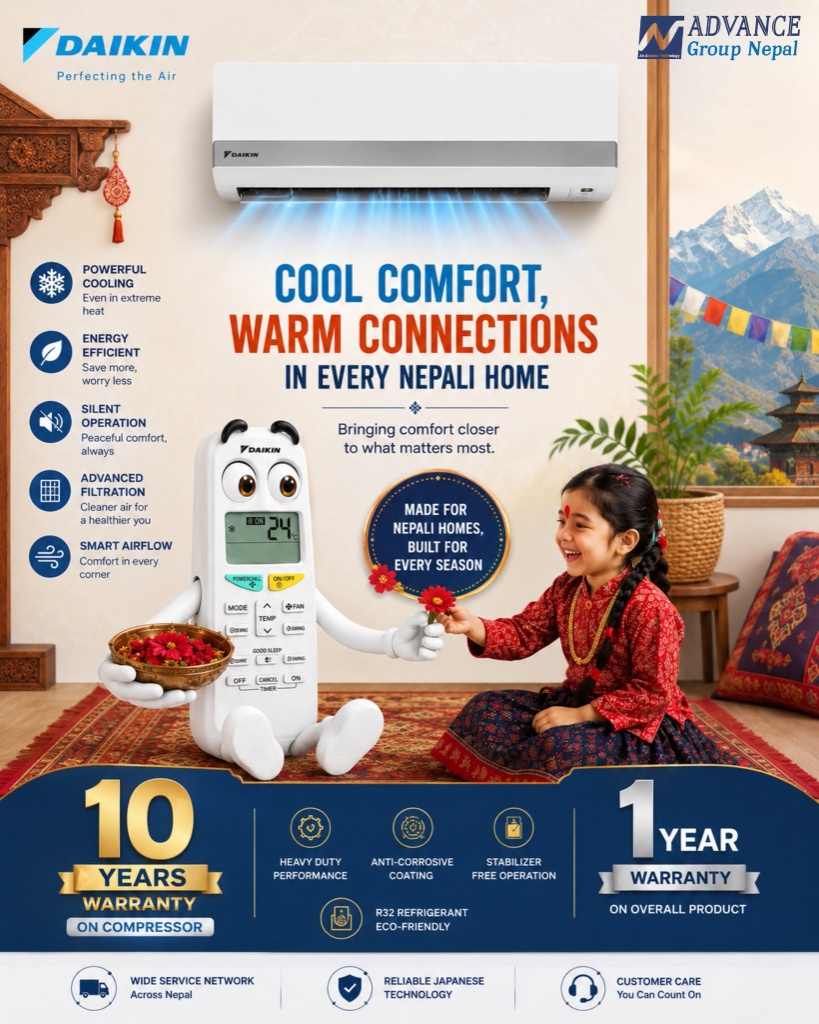 Cool Comfort, Warm Connections: Daikin for Every Nepali Home
