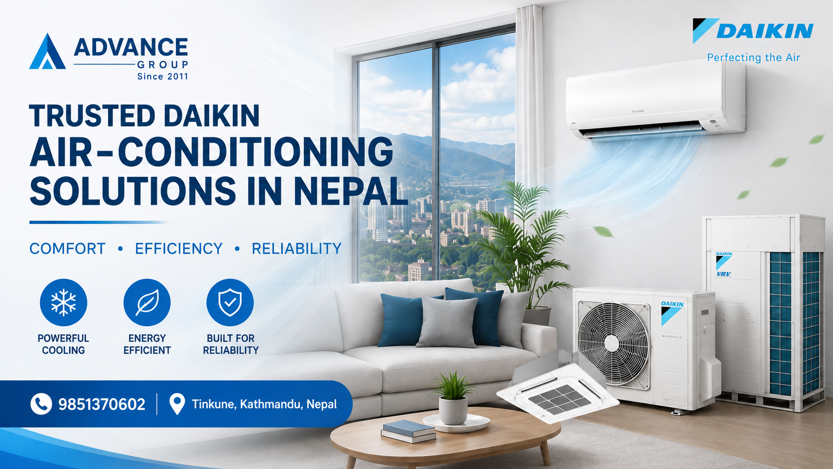 Advance Group Nepal: Trusted Daikin Air-Conditioning Solutions in Nepal